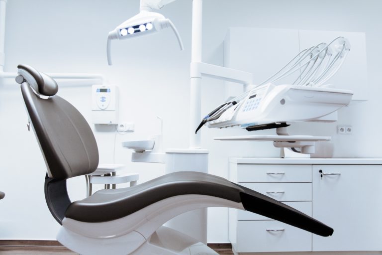 Modern dentist's exam room