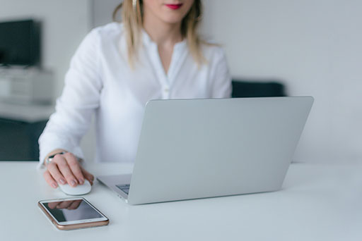 girl having an online virtual consultation with Sunnyside Dental Office